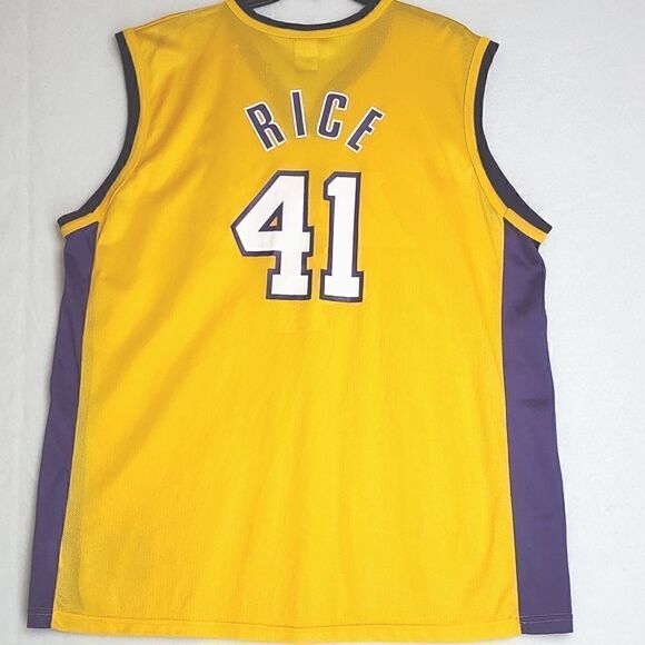 VINTAGE #41 GLEN RICE LOS ANGELES LAKERS NBA CHAMPION JERSEY 44 LARGE - Picture 8 of 9